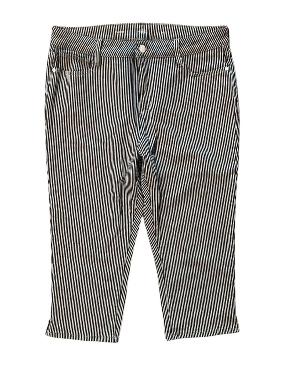 Women's ST. JOHN'S BAY Striped Capri Pedal Pusher Pants Size 14